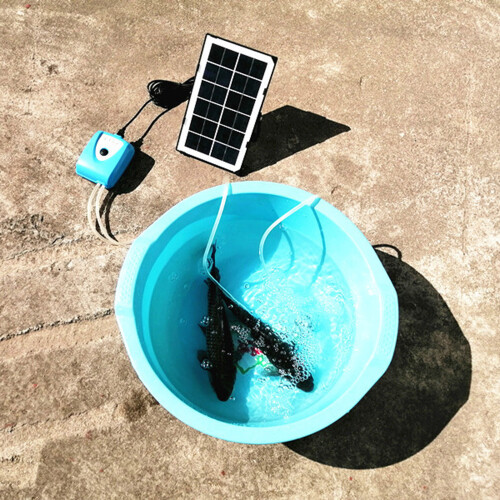 6 V 3,5 W Solar-Luftpumpe, Sauerstoffgerät für 2