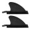2pcs universal detachable surfboard fin set for kayak inflatable board 1