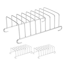 3 Pcs Above Sink Drying Rack Kitchen Stainless Steel Dish Silver