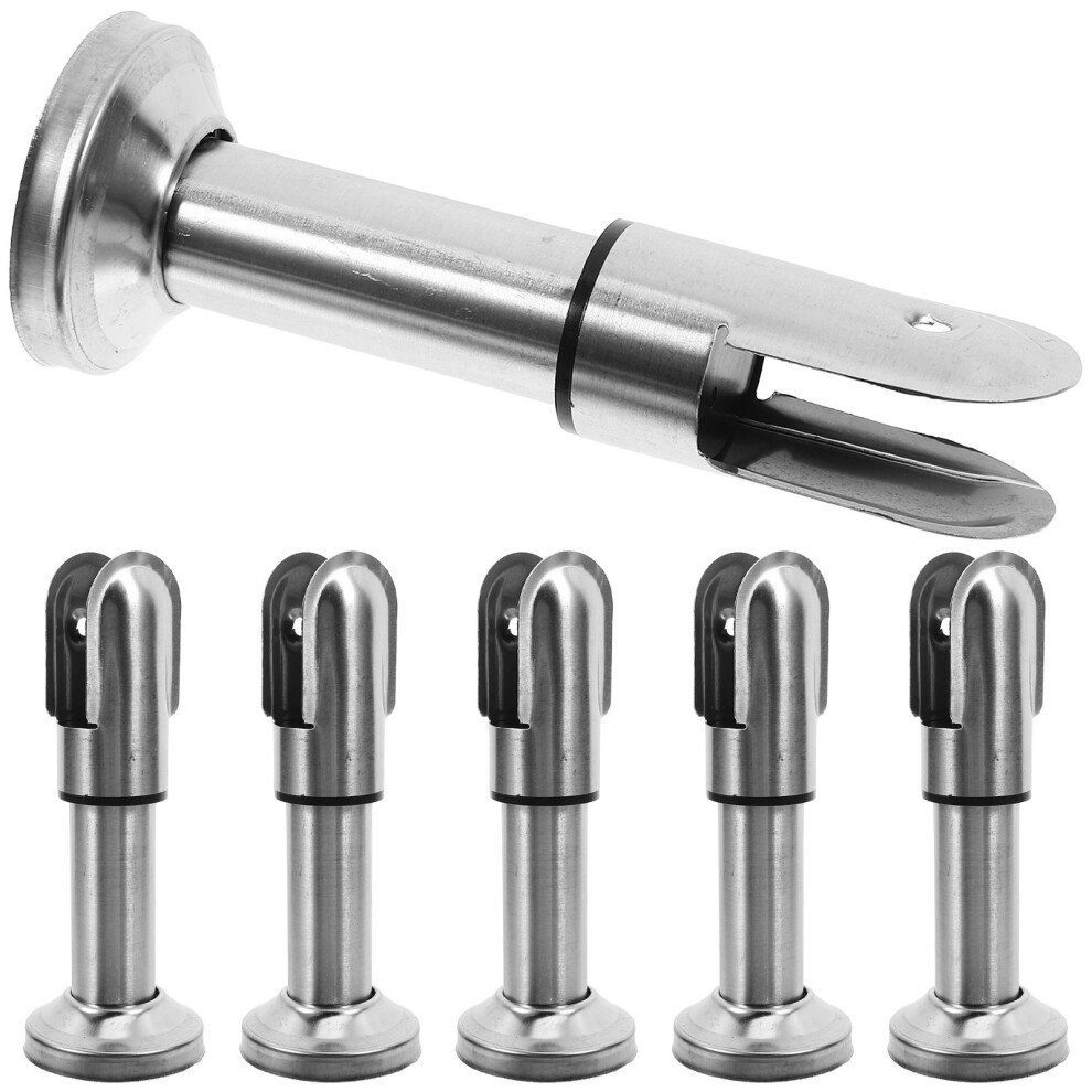 6 Pcs Public Toilet Partition Accessories Restroom Partitions Bracket 3243902259450