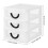 Small Plastic Storage Drawers Office Organizer Compact 1set 4