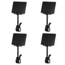4Pièces Porte-Étiquettes ABS Noir Stand Affichage Prix Simple Et