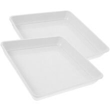 2pcs movable plant pot square base tray for succulents and flowers