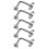 Handrail Support Bracket Silver For Enhanced Stair Safety 5pcs 4