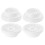 4Pcs Lightweight Plastic Spool Pin Caps for Sewing Machine Use White 2