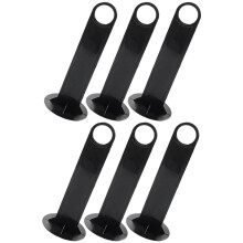 Sports Training Cones Soccer Cone Shelf Black 6pcs