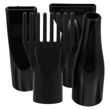Pet Grooming Hair Dryer Nozzle Black 4pcs 12.0x6.1x4.0in