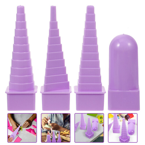 4 Pcs Paper Decorating Tower Tool Quilling Supplies Wire Winding 2