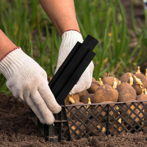 Outdoor Garden Planter Legs Grey Plastic 8pcs 2