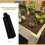 Outdoor Garden Planter Legs Grey Plastic 8pcs 6