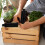 Outdoor Garden Planter Legs Grey Plastic 8pcs 4