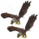 2pcs Realistic Plastic Eagle Decorations Toys For Garden 8