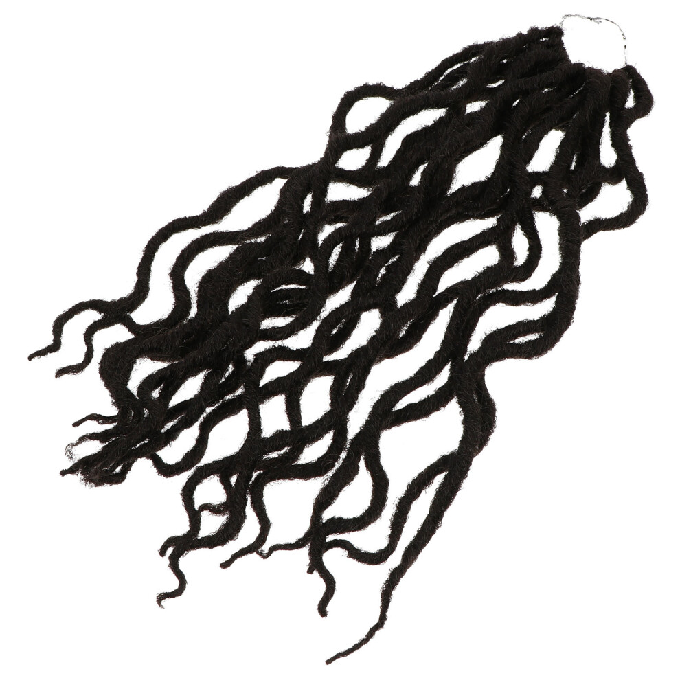 Inoomp Unisex Braided Wig Miss Short Dirty Braids Wigs Dreadlocks Crochet Hair