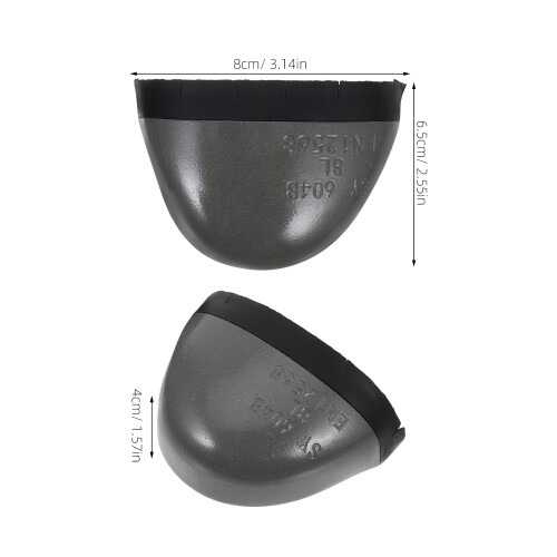 Mlins  2 Pcs Steel Toe Inserts For Boots Belt Men Apparel Work Silver 1