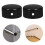 Masteelf  2 Pcs Chain Link Fence Post Floor Flange Handrail Head 9