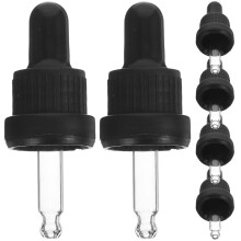 6 Pcs Packaging Dropper Oil Glass Dropper Food-Grade Dropper