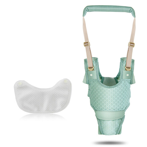 Adjustable Breathable Baby Walking Harness with Detachable Support and Bib 2