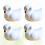 4Stk Keramik Essstäbchenhalter Schwan Design Bunt Tischdeko 2