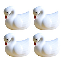 4Stk Keramik Essstäbchenhalter Schwan Design Bunt Tischdeko