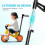 Scooter Push Car Sun Visor and Replacement Stroller Handle Bar Black 8