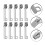 10 Pcs Explosion-Proof Zipper Luggage Pull Replacement Pulls For 11