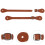 2 Pcs Horse Riding Strap Man Equestrian Belt Adjustable Belts 7