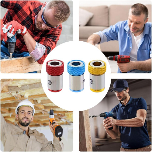 Bit Magnetic Ring 3X Magnetic Screwdriver Bits Magnetizer Enhanced Driver Precision Car Repair Tool 2