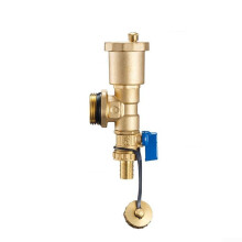 All-Copper Floor Heating Water Distributor Drain Valve Automatic Exhaust Valve 1-Inch Underfloor Blue Manual Handle