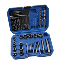 Screw Extractor Set Damaged Bolt Remover Kit For Rusted Screws And Stripped Lug Nuts Drill Bit Set