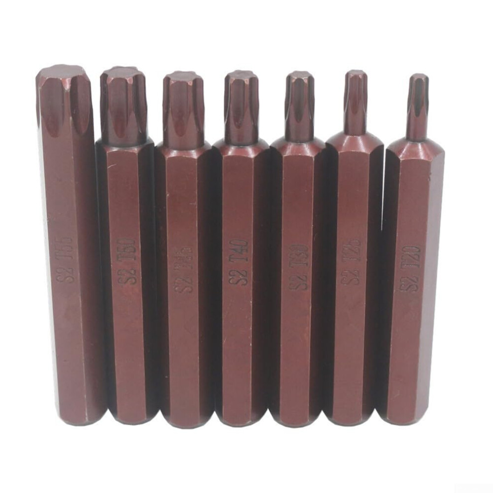 Screwdriver Bit Single S2 Steel Hardened Hexagonal 75Mm Torx T50 Bit Set 9016109997326