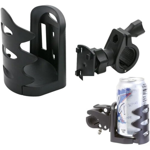 Motorcycle Drink Holder Quick Release For ATV And Handlebars, Simple Design, Universal Fit, Handlebar Cup Mount 1