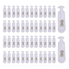 50pcs 15mm Durable Rattles Shake Fishing Lure Bait Insert Tube Rattles for Soft FishTransparent White