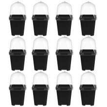12 set vasi semina con cupola umidificante in plastica per esterni