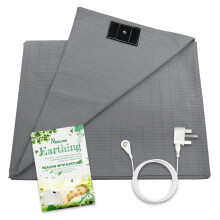 Grounding Sheet Earthing Mat Grounded Bed Sheet UK Super King 193x203 cm Earthing Mat For Sleep UK Plug
