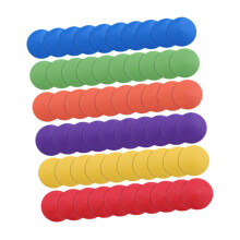 60x Training Spot Markers Flat Field Cones 6-Inch | Agility Floor Markers For Dance, Gym, Sports Teams, Karate