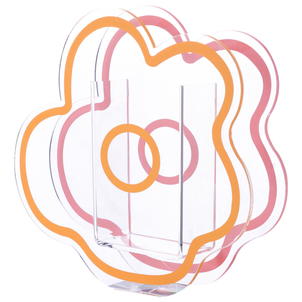 1 Szt. Przezroczysta Akrylowa Na Kwiaty, Ozdoba Do Pokoju-image