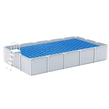 Solar Pool Cover 220x150 cm, UV-Resistant Safety Cover For Underground And Built-In Pools, Hot Tubs And Ponds All Year
