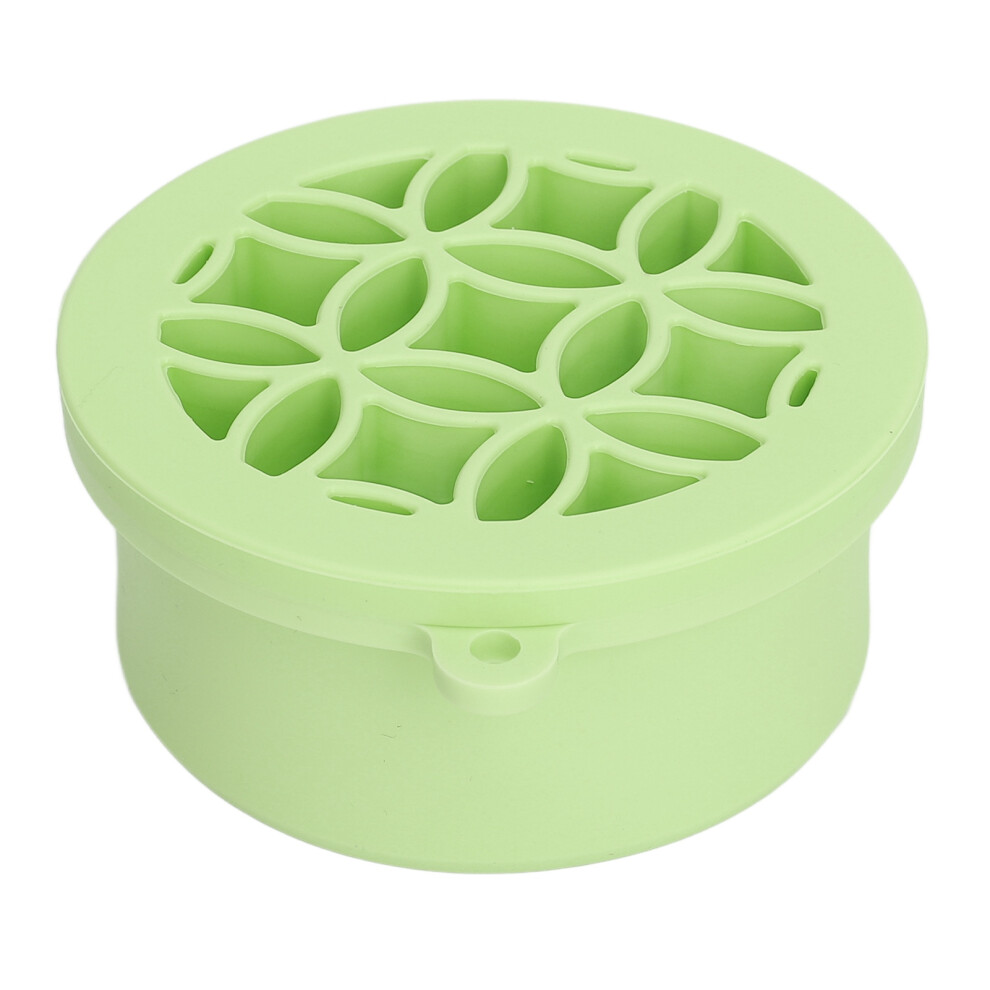 2 in 1 Silicone Makeup Brush Cleaning Bowl with Drying Rack - Green
