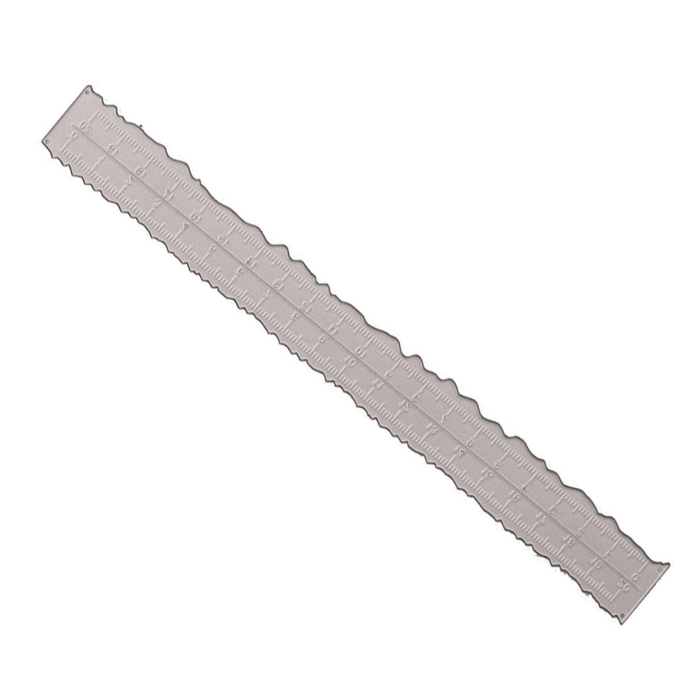 Metal Paper Tearing Ruler Carbon Steel Craft Ruler With Wavy Line And Jagged Edges For Engineering And Drafting 9354506848514