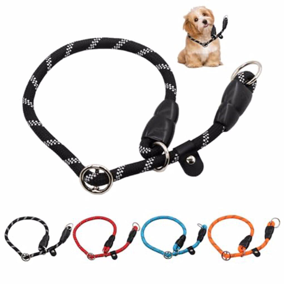 (black) Dog Leash With Reflective Strips Ensuring Walks In Low Light Stylish-image-OPC-PKNDPFV-NEW