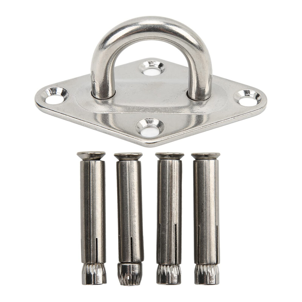 Stainless Steel Ceiling Wall Mount Hook Heavy Duty Anchor Eye Plate For Yoga Swings Hammocks Boats Gyms 9354506848798