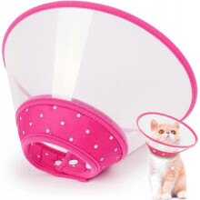 Pet Cone, Adjustable Lightweight Elizabethan Collar for Puppies, Small Dogs, Cats, Kittens and Rabbits