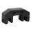 Metal Adjustable Cello Practice Mute for Bow, Black, BA37 5