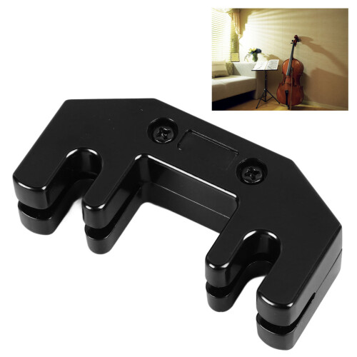 Metal Adjustable Cello Practice Mute for Bow, Black, BA37