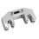 Metal Cello Practice Mute Silencer Adjustable for Bow BA36A Silver 15