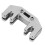Metal Cello Practice Mute Silencer Adjustable for Bow BA36A Silver 14