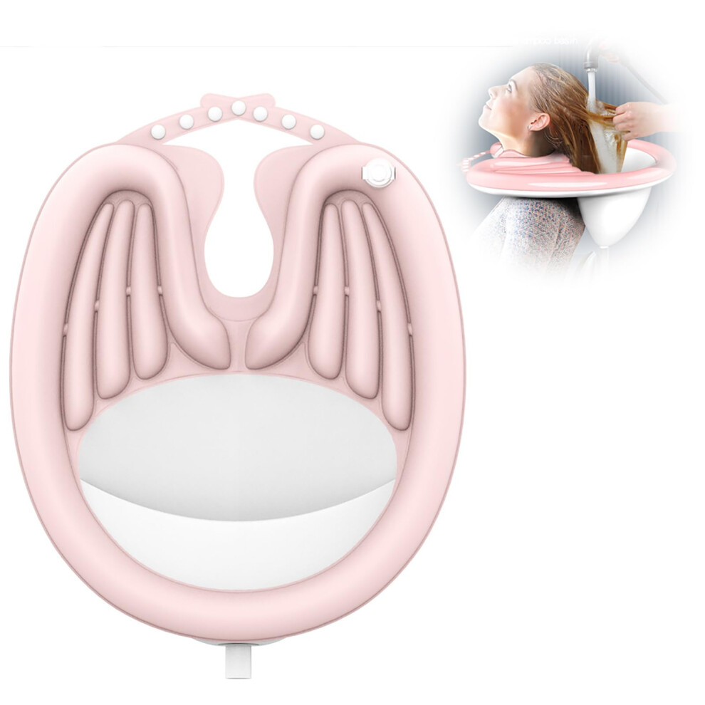 Mobile Salon Inflatable Basin With Air Pump Adjustable Tightness Hair Washing Basin For Bedridden Wheelchair Users