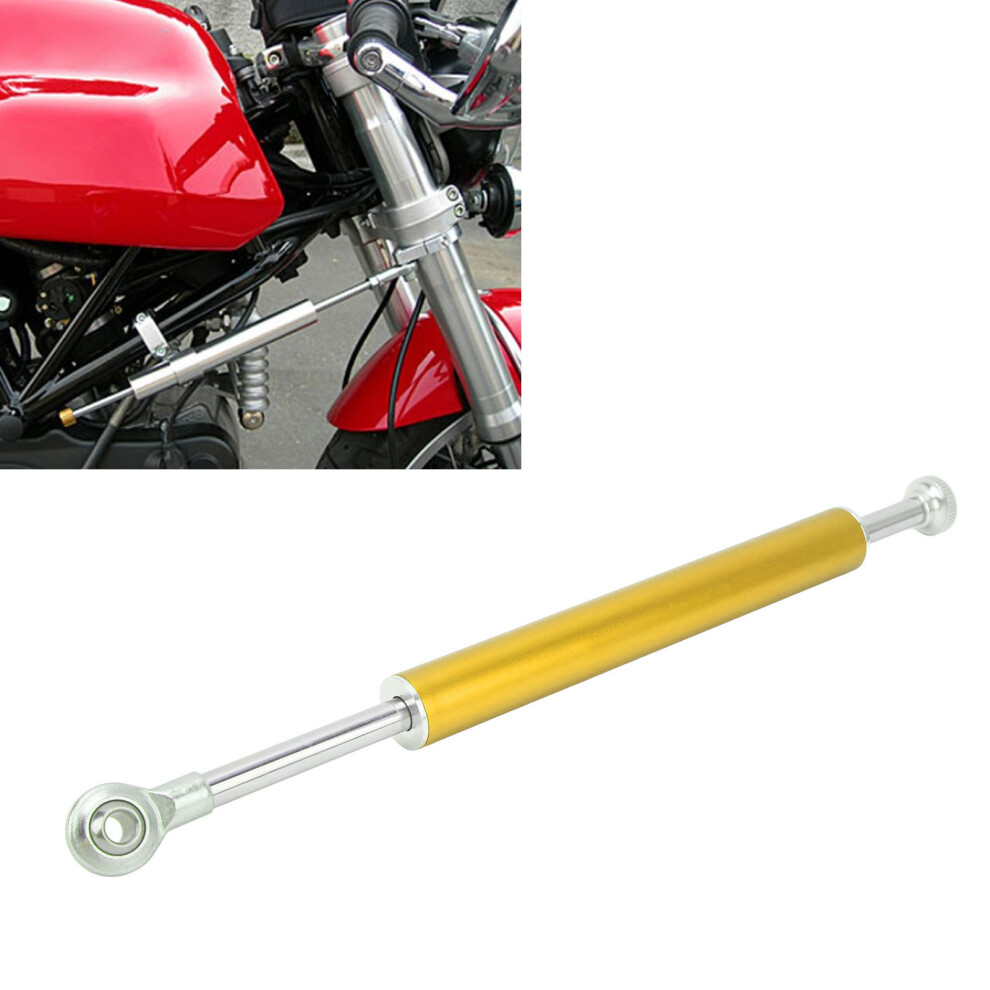 Motorcycle Steering Stabilizer 330Mm Aluminum Universal Damper For Bikes Gold 8471351216792