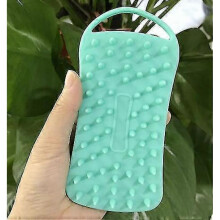 Silicone Body Scrubber, 2 In 1 Shower Exfoliating Double-sided Body Brush Hair Scalp Massager
