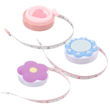 3Stk Praktisches Rollenmaßband PVC Mini Maßband Bunt Für Körpermaße